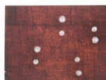 Antique Japanese Katagami Kimono Paper Stencil Katazome Floral Pattern 4Y687