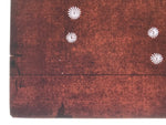 Antique Japanese Katagami Kimono Paper Stencil Katazome Floral Pattern 4Y687