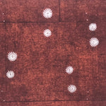 Antique Japanese Katagami Kimono Paper Stencil Katazome Floral Pattern 4Y687