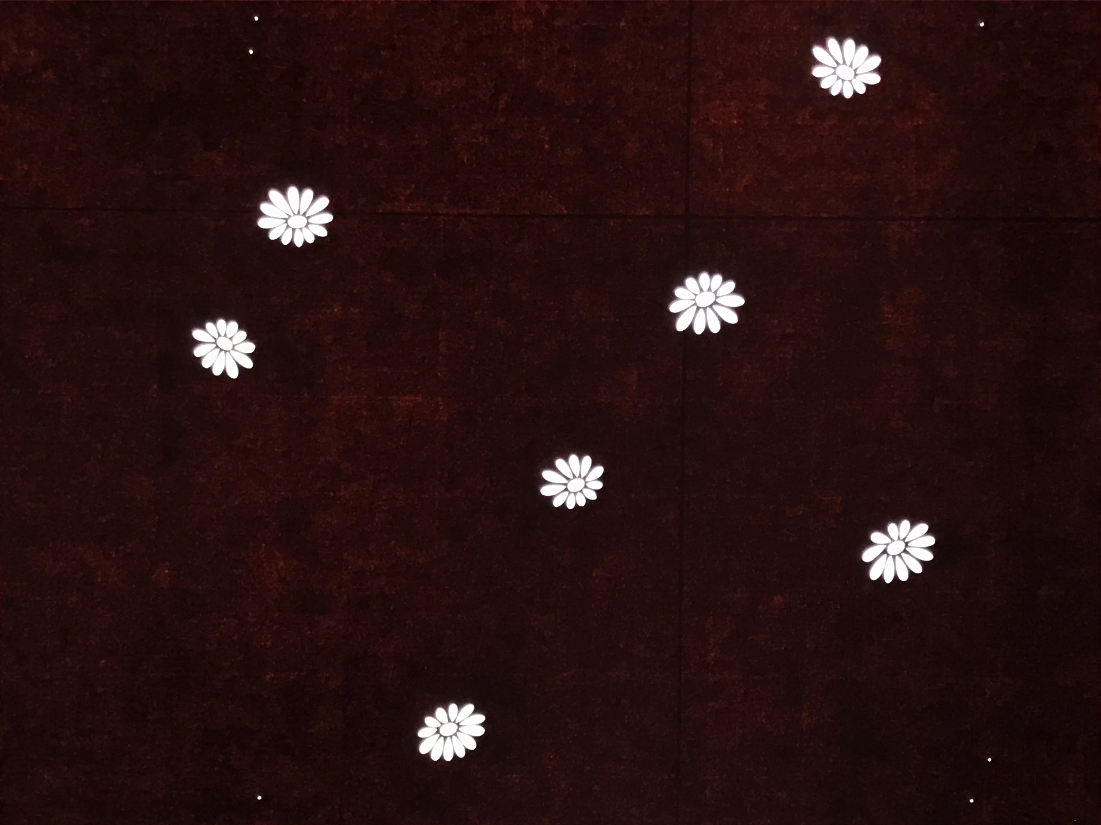 Antique Japanese Katagami Kimono Paper Stencil Katazome Floral Pattern 4Y697