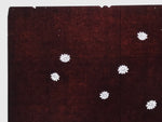 Antique Japanese Katagami Kimono Paper Stencil Katazome Floral Pattern 4Y697