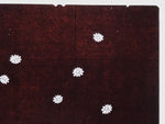 Antique Japanese Katagami Kimono Paper Stencil Katazome Floral Pattern 4Y697