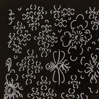 Antique Japanese Katagami Kimono Paper Stencil Katazome Floral Water Hishi 4Y599