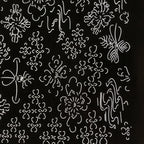 Antique Japanese Katagami Kimono Paper Stencil Katazome Floral Water Hishi 4Y599