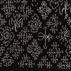 Antique Japanese Katagami Kimono Paper Stencil Katazome Floral Water Hishi 4Y599