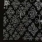 Antique Japanese Katagami Kimono Paper Stencil Katazome Floral Water Hishi 4Y599