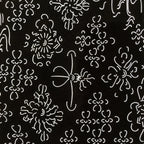 Antique Japanese Katagami Kimono Paper Stencil Katazome Floral Water Hishi 4Y599