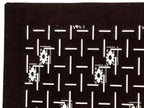 Antique Japanese Katagami Kimono Paper Stencil Katazome Floral Woven Lines 4Y672