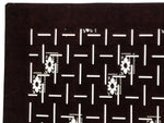 Antique Japanese Katagami Kimono Paper Stencil Katazome Floral Woven Lines 4Y672