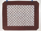 Antique Japanese Katagami Kimono Paper Stencil Katazome Flower Pattern 4Y513