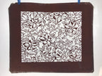 Antique Japanese Katagami Kimono Paper Stencil Katazome Flower Pattern 4Y518