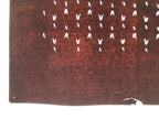 Antique Japanese Katagami Kimono Paper Stencil Katazome Flower Petal Stems 4Y625