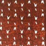 Antique Japanese Katagami Kimono Paper Stencil Katazome Flower Petal Stems 4Y625