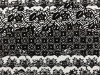 Antique Japanese Katagami Kimono Paper Stencil Katazome Flowers Design 4Y573