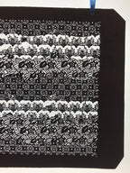 Antique Japanese Katagami Kimono Paper Stencil Katazome Flowers Design 4Y573