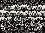 Antique Japanese Katagami Kimono Paper Stencil Katazome Flowers Design 4Y573