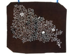 Antique Japanese Katagami Kimono Paper Stencil Katazome Flowers Design 4Y582