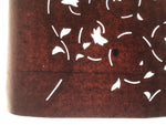 Antique Japanese Katagami Kimono Paper Stencil Katazome Flowers Karakusa 4Y634