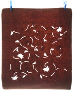 Antique Japanese Katagami Kimono Paper Stencil Katazome Flowers Karakusa 4Y635