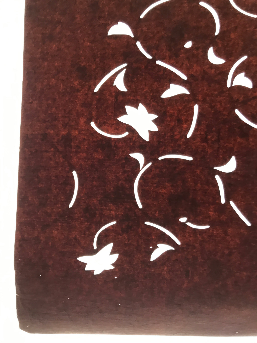 Antique Japanese Katagami Kimono Paper Stencil Katazome Flowers Karakusa 4Y635