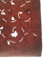 Antique Japanese Katagami Kimono Paper Stencil Katazome Flowers Karakusa 4Y635