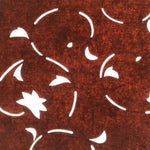 Antique Japanese Katagami Kimono Paper Stencil Katazome Flowers Karakusa 4Y635