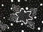 Antique Japanese Katagami Kimono Paper Stencil Katazome Flowers Leaves 4Y569