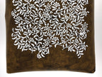 Antique Japanese Katagami Kimono Paper Stencil Katazome Flowers Pattern 4Y545