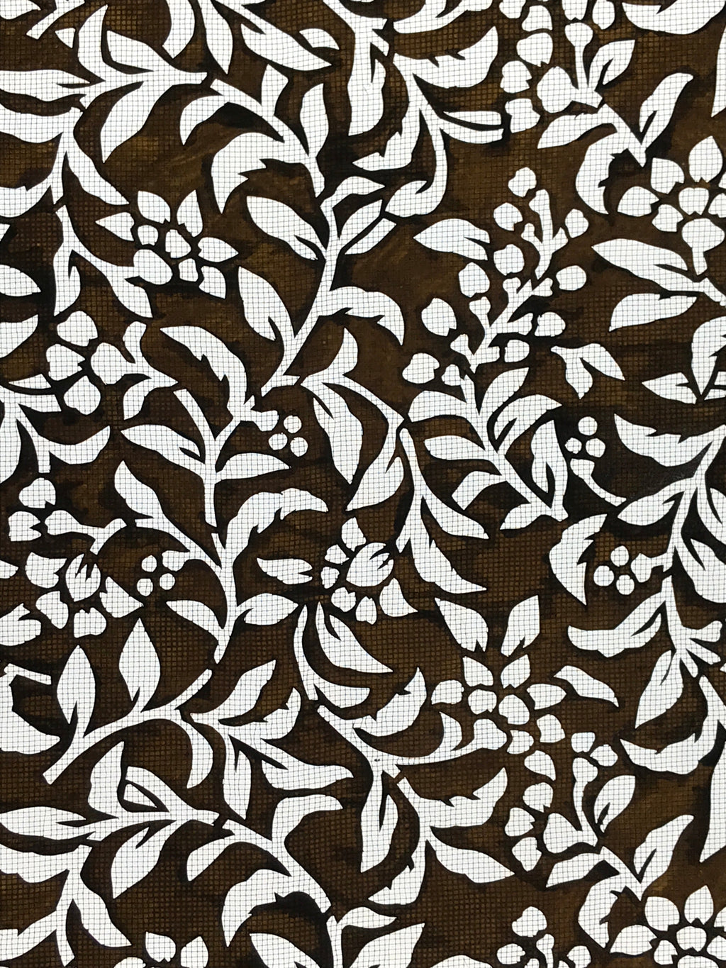 Antique Japanese Katagami Kimono Paper Stencil Katazome Flowers Pattern 4Y545