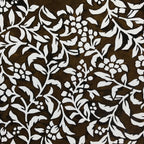 Antique Japanese Katagami Kimono Paper Stencil Katazome Flowers Pattern 4Y545