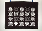 Antique Japanese Katagami Kimono Paper Stencil Katazome Flowers Shippo 4Y610