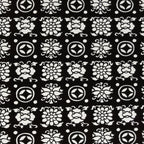 Antique Japanese Katagami Kimono Paper Stencil Katazome Flowers Shippo 4Y619
