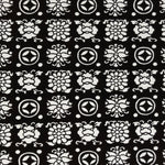 Antique Japanese Katagami Kimono Paper Stencil Katazome Flowers Shippo 4Y619