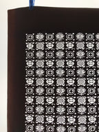 Antique Japanese Katagami Kimono Paper Stencil Katazome Flowers Shippo 4Y619