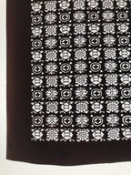 Antique Japanese Katagami Kimono Paper Stencil Katazome Flowers Shippo 4Y619