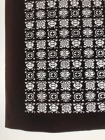 Antique Japanese Katagami Kimono Paper Stencil Katazome Flowers Shippo 4Y619