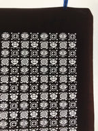 Antique Japanese Katagami Kimono Paper Stencil Katazome Flowers Shippo 4Y619