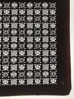 Antique Japanese Katagami Kimono Paper Stencil Katazome Flowers Shippo 4Y619