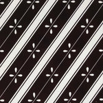 Antique Japanese Katagami Kimono Paper Stencil Katazome Flowers Stripes 4Y611