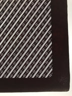 Antique Japanese Katagami Kimono Paper Stencil Katazome Flowers Stripes 4Y616