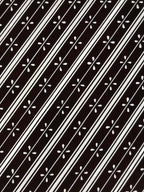 Antique Japanese Katagami Kimono Paper Stencil Katazome Flowers Stripes 4Y616