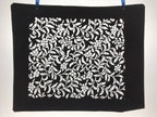 Antique Japanese Katagami Kimono Paper Stencil Katazome Flowers Vines 4Y576