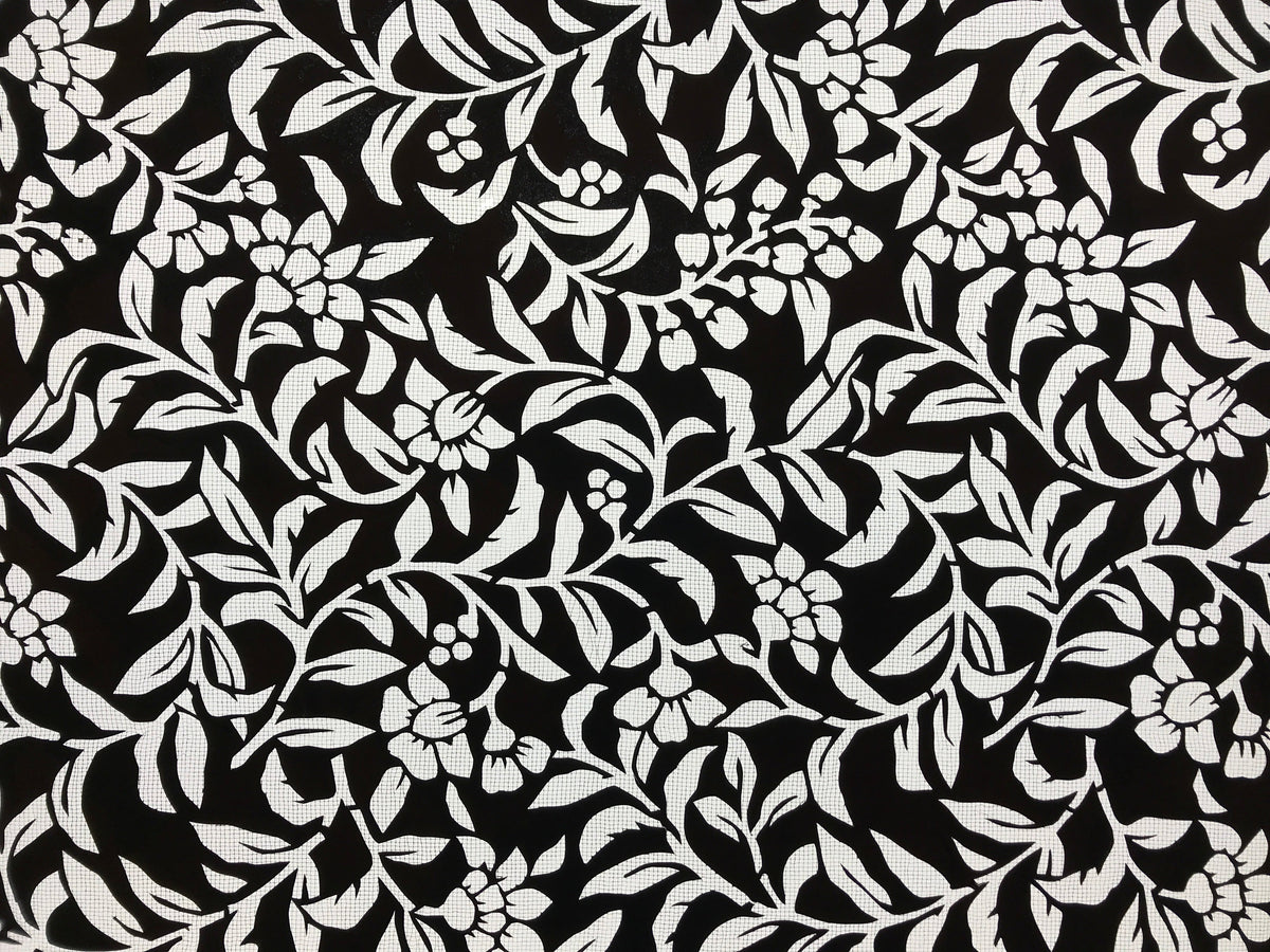 Antique Japanese Katagami Kimono Paper Stencil Katazome Flowers Vines 4Y576