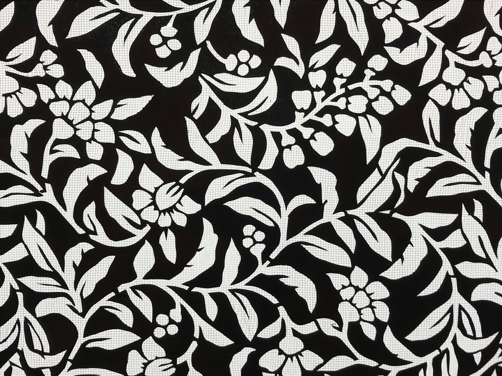 Antique Japanese Katagami Kimono Paper Stencil Katazome Flowers Vines 4Y576