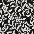 Antique Japanese Katagami Kimono Paper Stencil Katazome Flowers Vines 4Y576