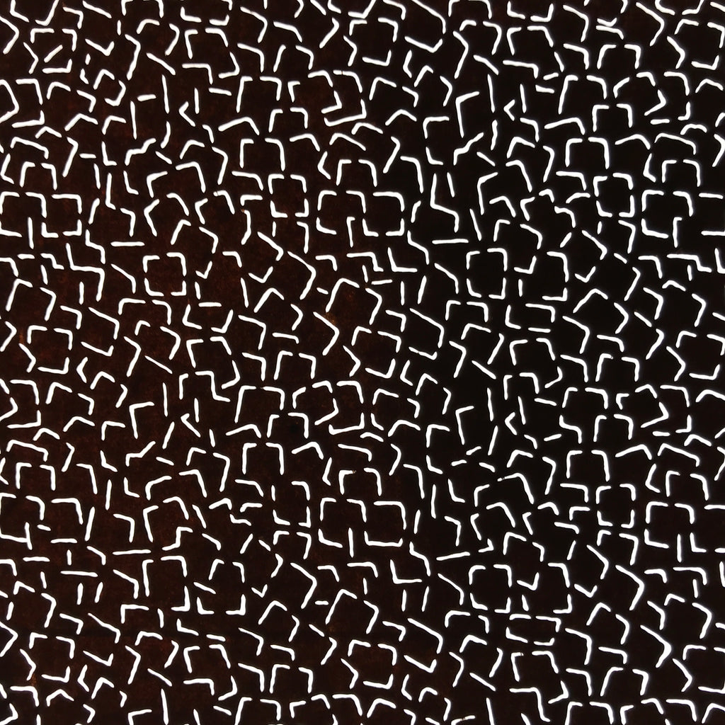 Antique Japanese Katagami Kimono Paper Stencil Katazome Geometric Squares 4Y626