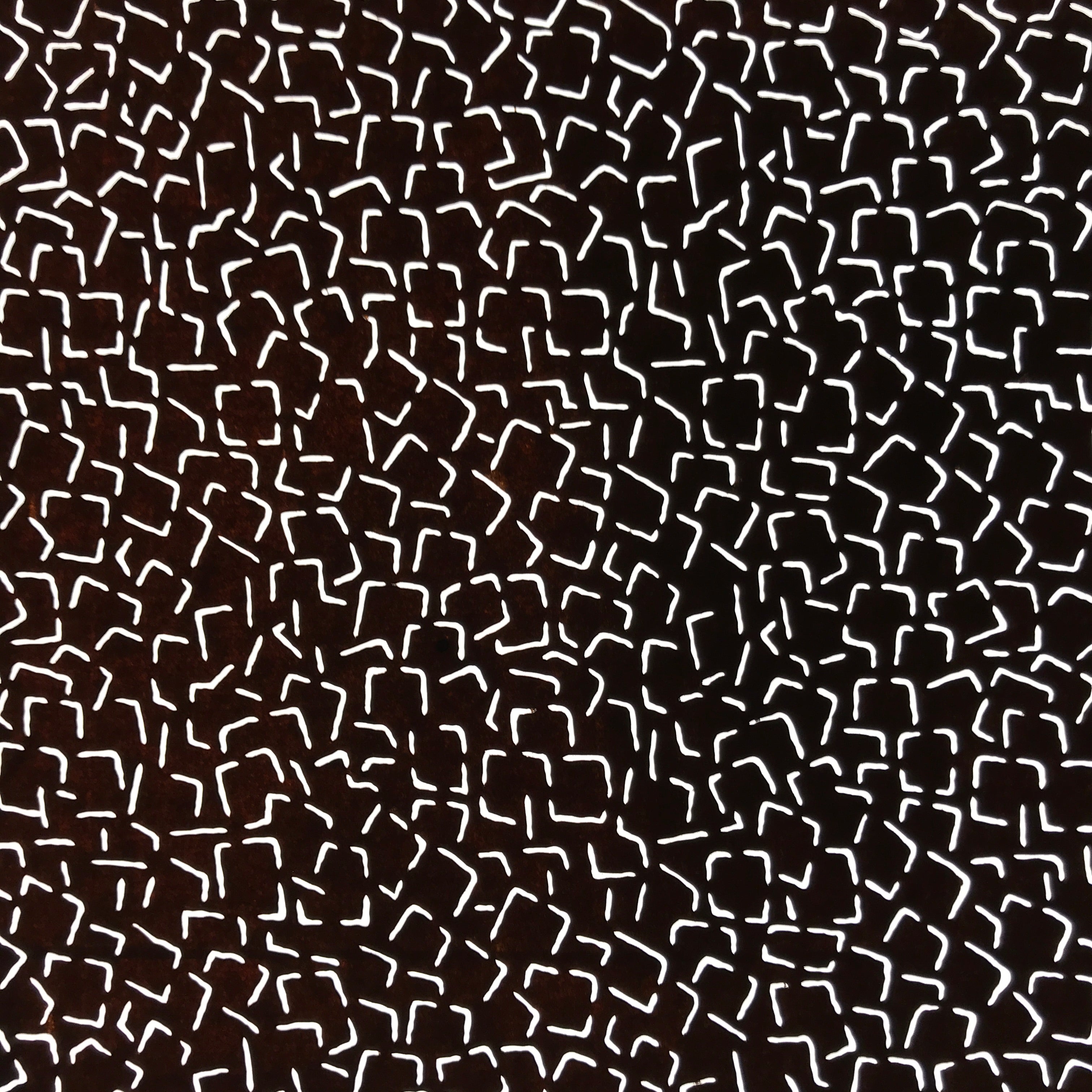 Antique Japanese Katagami Kimono Paper Stencil Katazome Geometric Squares 4Y626