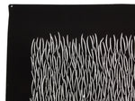 Antique Japanese Katagami Kimono Paper Stencil Katazome Grass Plant Design 4Y658
