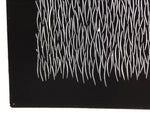 Antique Japanese Katagami Kimono Paper Stencil Katazome Grass Plant Design 4Y658