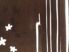 Antique Japanese Katagami Kimono Paper Stencil Katazome Grass Small Flower 4Y642